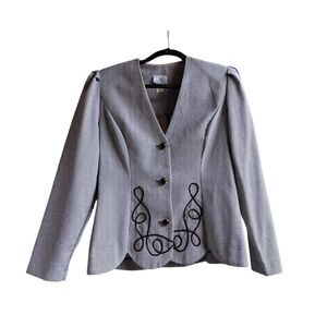 House-of-cb Women's Black and White Tailored-jackets